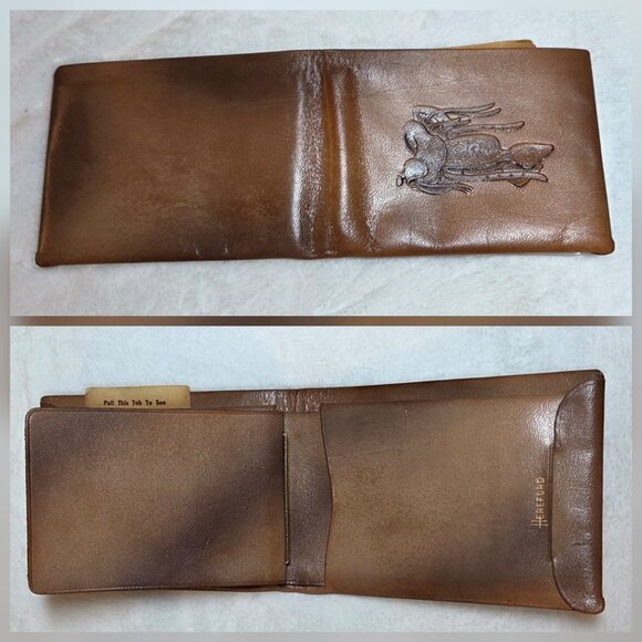 Vintage Hereford Complete Leather Wallet Gift Box Set with Original Inserts - Picture 4 of 13